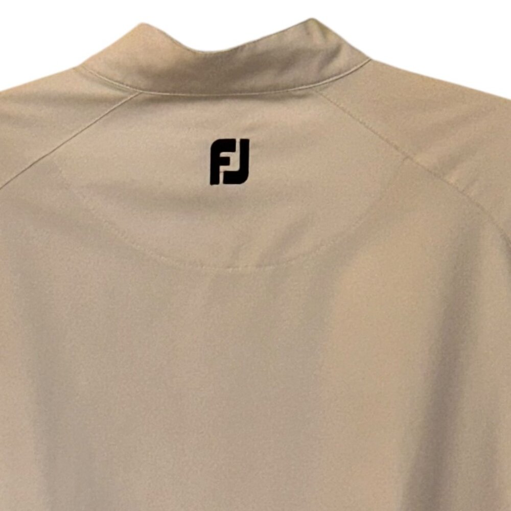 FootJoy (FJ) Half Zip Windbreaker Mock Neck Golf Jacket XL Elastic Waist Pockets - Picture 5 of 8